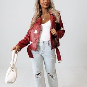 Vegan Leather Jacket Americana